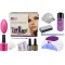 Hot Pop Pink Deluxe 1 Colour Nail Gel Kit With Choice of Lamp