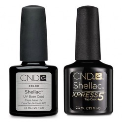 CND Shellac Xpress Top and Base Coat Set (7.3ml)